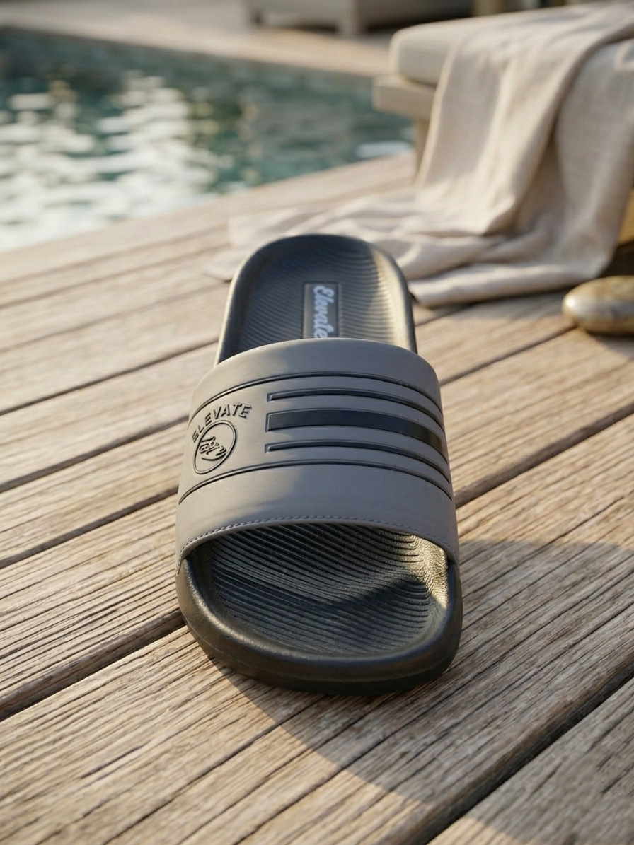 Men Slider Slippers for Men | Comfortable Casual Daily Wear Slides | Stylish Slip-On Footwear