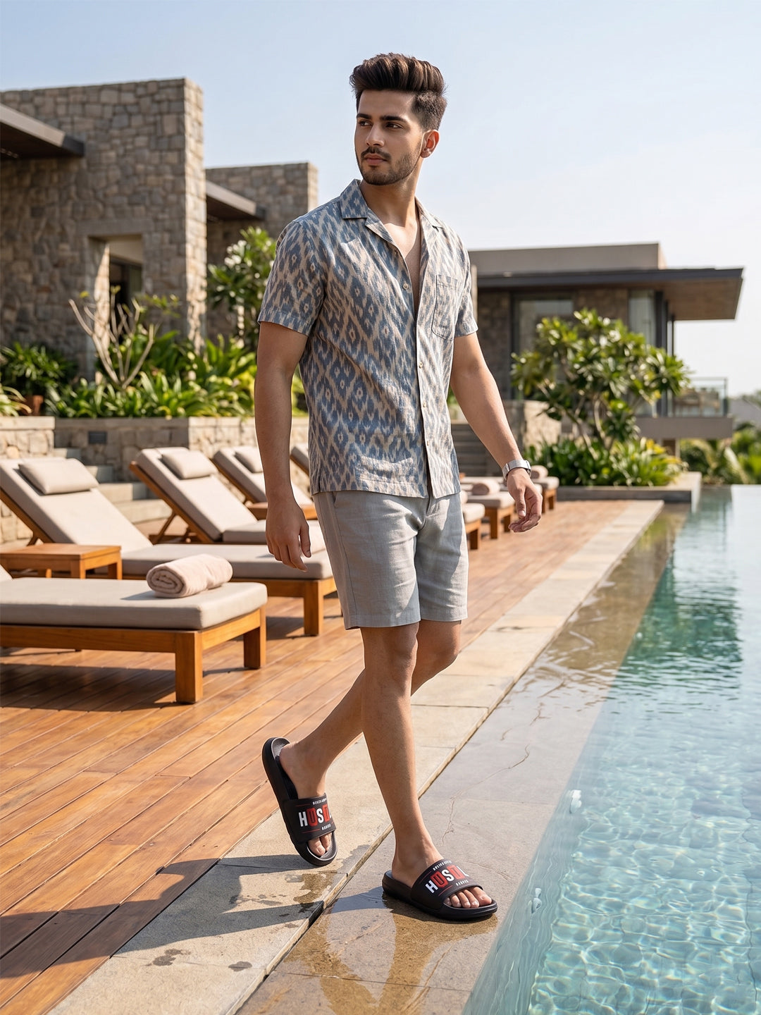 Men Slider Slippers for Men | Stylish Comfortable Slides | Casual Slip-On Sandals for Daily Wear