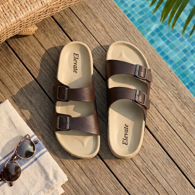 Men Slider Slippers | Stylish Men Slides | Comfortable Casual Footwear | Lightweight Slip-On Daily Wear Sandals