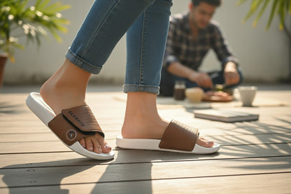 Men Sliders for Daily Wear | Stylish Comfortable Lightweight Slip-On Slippers for Men