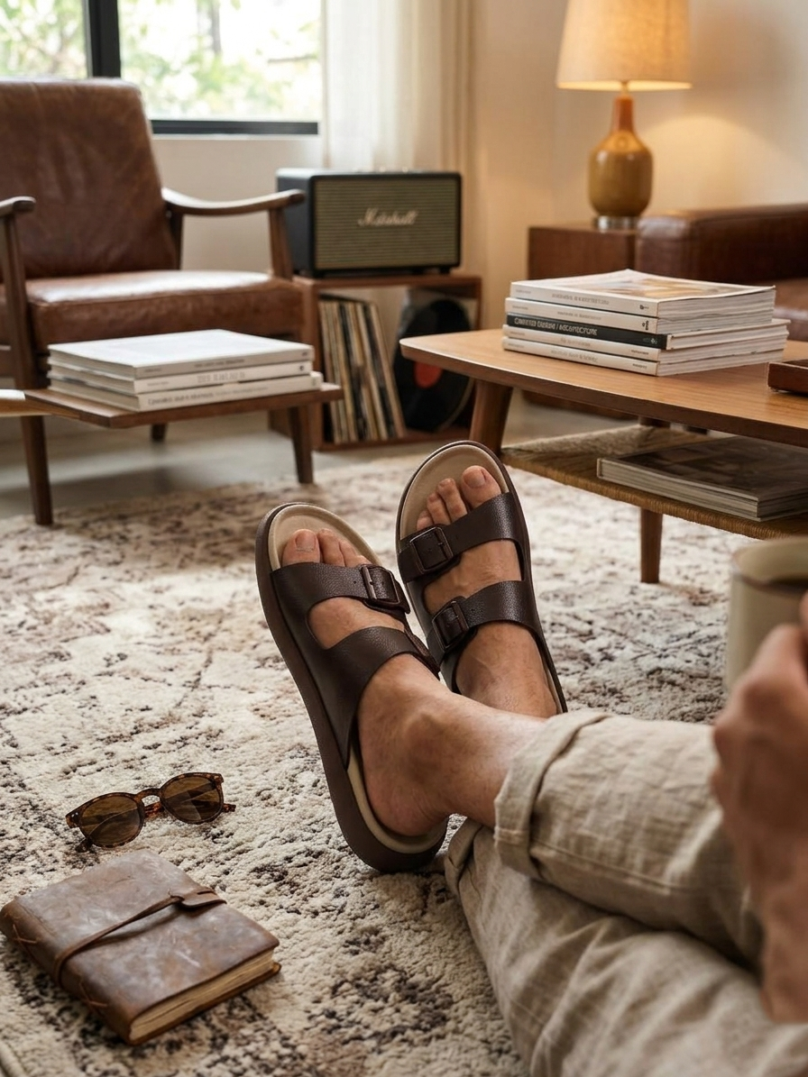 Men Slider Slippers | Comfortable Lightweight Casual Slides for Men | Daily Wear Footwear