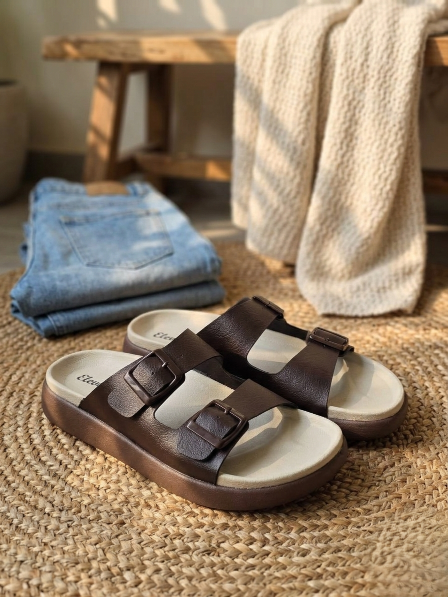 Men Slider Slippers | Comfortable Lightweight Casual Slides for Men | Daily Wear Footwear