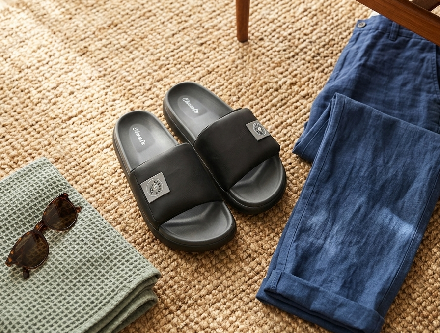 Men Slides Slippers | Comfortable Casual Sliders for Men | Lightweight Daily Wear Slip-On Footwear