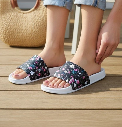 Women Slider Slippers | Stylish Women Slides | Comfortable Casual Slip-On Footwear for Daily Wear