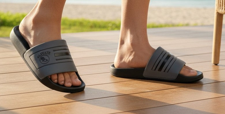 Men Slider Slippers for Men | Comfortable Casual Daily Wear Slides | Stylish Slip-On Footwear