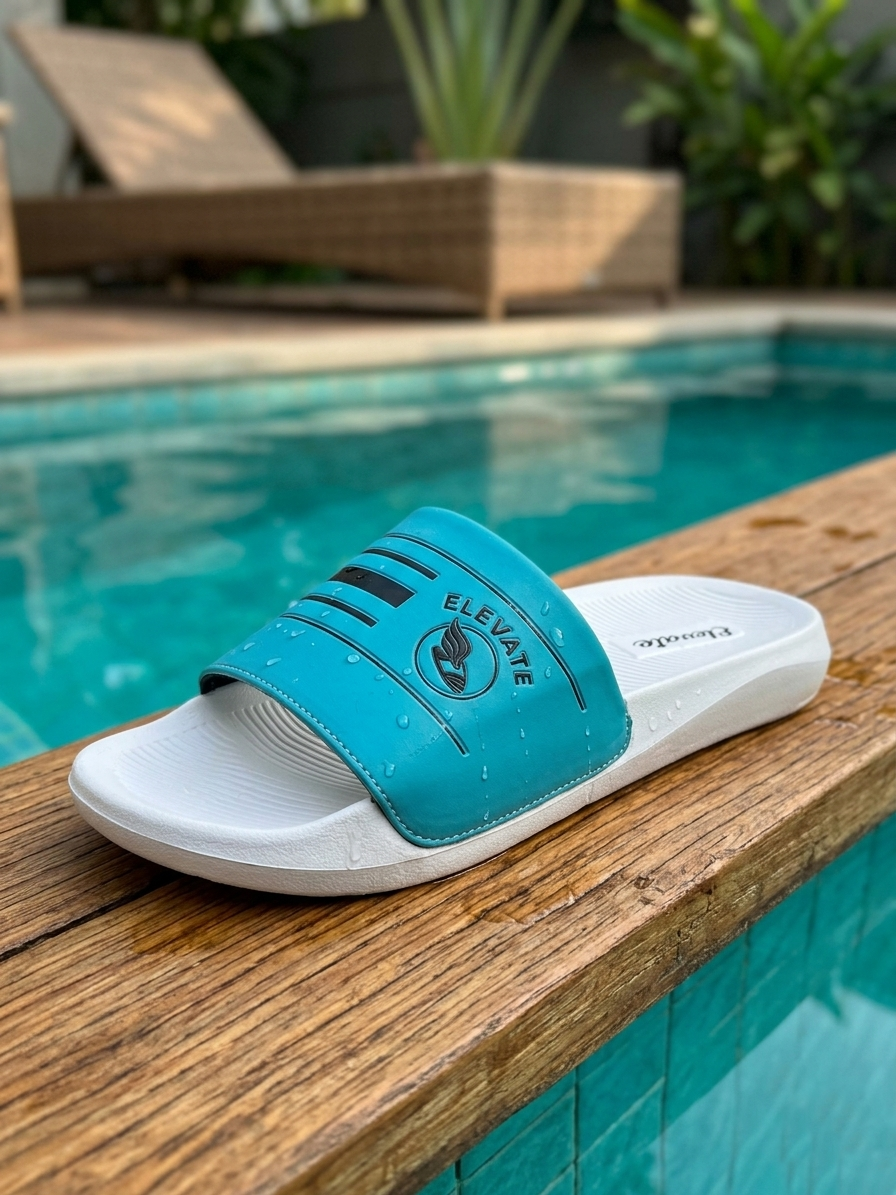 Men Slider Slippers for Men | Lightweight Comfortable Slides | Casual Daily Wear Slip-On Footwear