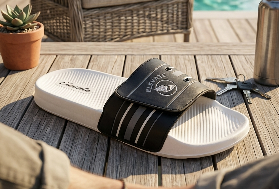 Men Slides Slippers | Men Casual Slippers | Stylish Comfortable Slip-On Sliders for Home & Outdoor Wear