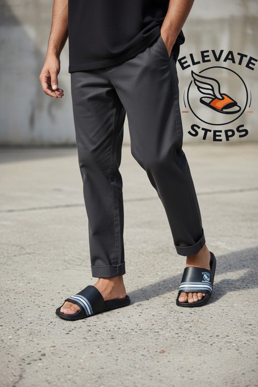 Men Sliders | Comfortable Stylish Lightweight Slip-On Slippers for Daily Wear