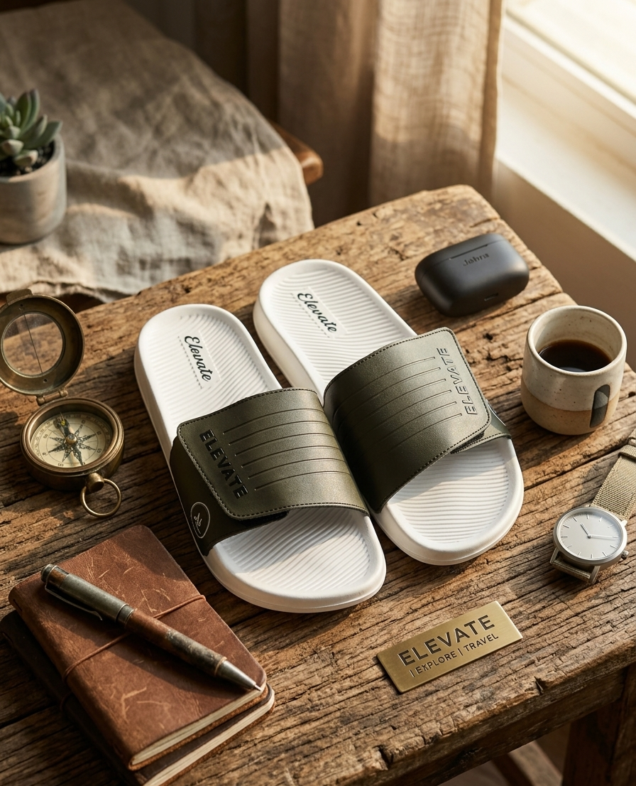 Men Sliders for Daily Wear | Stylish Comfortable Lightweight Slip-On Slippers for Men