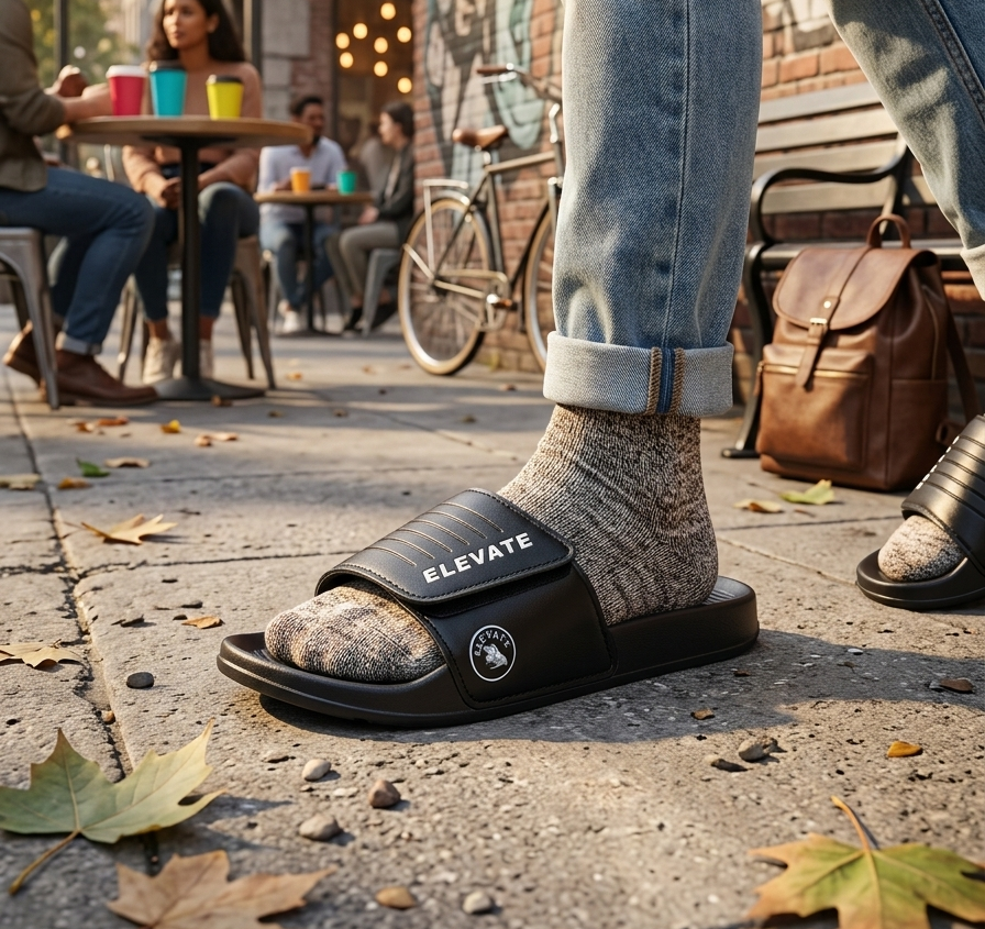 Men Slider Slippers | Lightweight Comfortable Casual Footwear for Men & Daily Use
