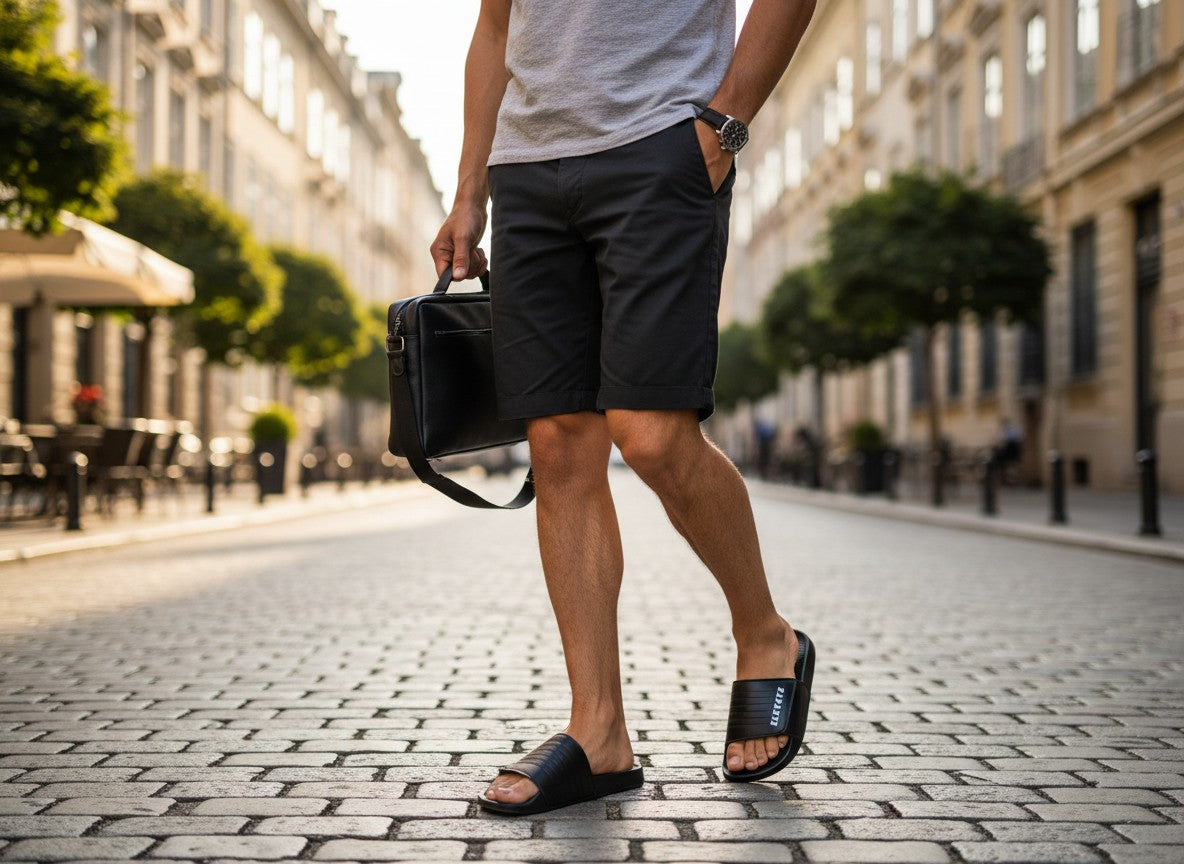 Men Slider Slippers | Lightweight Comfortable Casual Footwear for Men & Daily Use